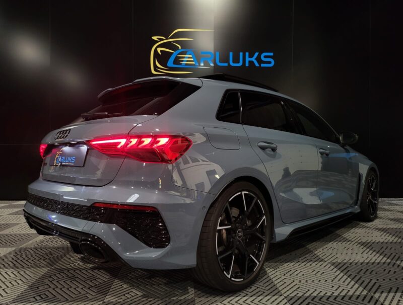 AUDI RS3 SPB 400cv QUATTRO PACK RS / CERAMIC / T.O / VMAX / B&O / MATRIX LED CG FRANCAISE