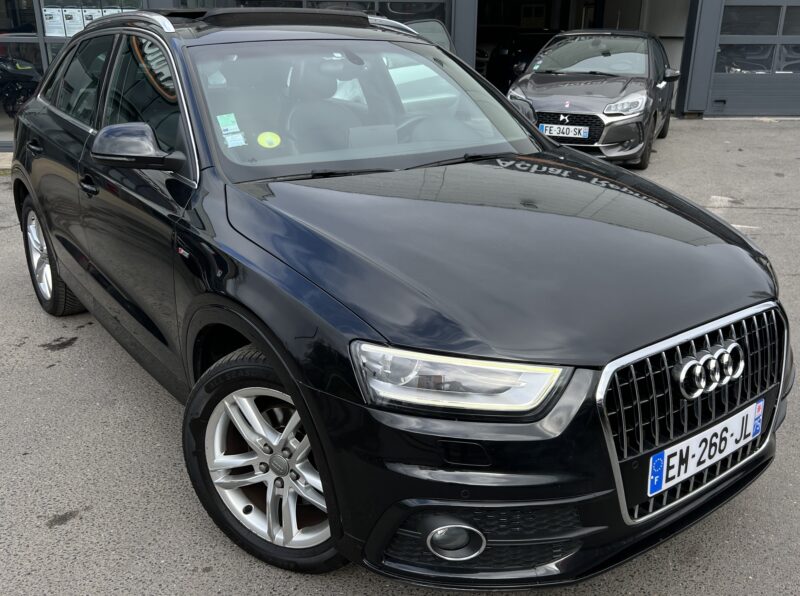 AUDI Q3 QUATTRO S-LINE 2.0 TDI 177 Cv S-TRONIC 7 BOITE AUTO TOIT OUVRANT GPS - Garantie1an