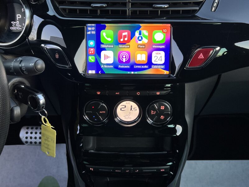 DS DS3 PERFORMANCE LINE 1.0 PURETECH 110 BOITE AUTO APPLE CARPLAY FULL LEDS PACK SPORT Garantie1an