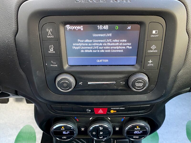 JEEP RENEGADE 1.6 MULTIJET 120 Cv 1ERE MAIN / BROOKLYN LIMITED GPS BLUETOOTH REGULATEUR Garantie1an