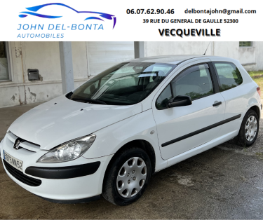 PEUGEOT 307 2.0 HDi 90 TVA RECUPERABLE HORS TAXE 4000 EUROS2 PLACES 