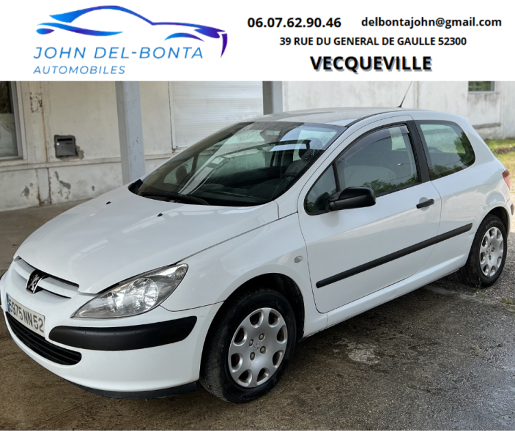 PEUGEOT 307 2.0 HDi 90 TVA RECUPERABLE HORS TAXE 4000 EUROS2 PLACES 