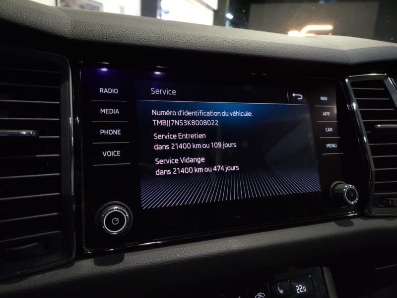 SKODA KODIAQ 11/2018 STYLE 2.0 TDI 150cv / Boite auto / Camera de Recul / Apple Carplay