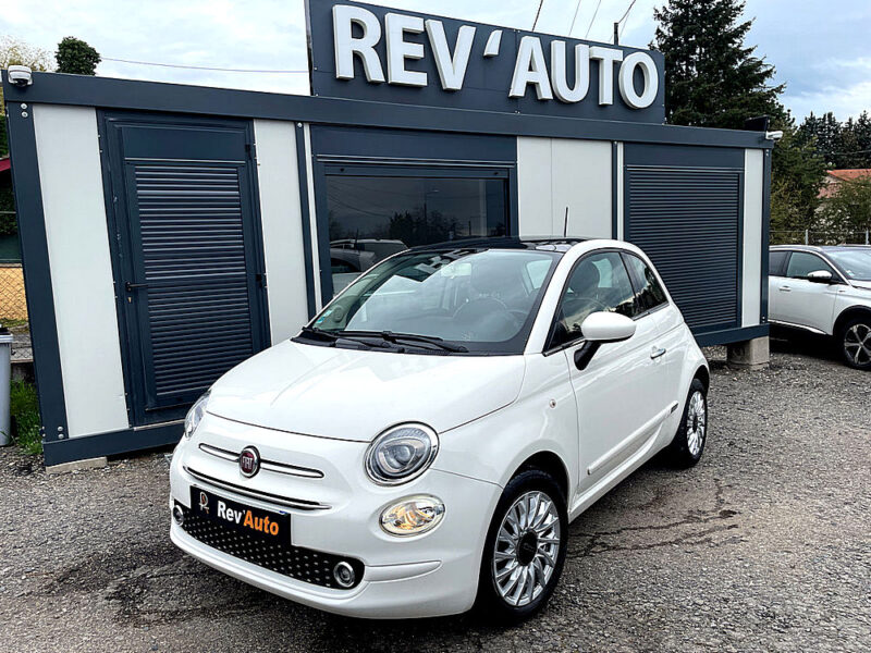 Fiat 500 1.2l 69ch Lounge Toit pano 35.000 km 08/2020