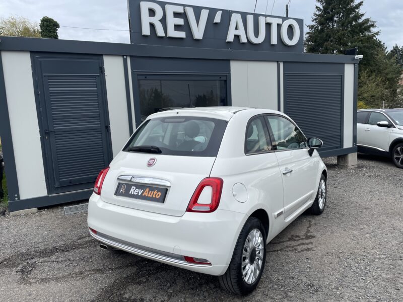 Fiat 500 1.2l 69ch Lounge Toit pano 35.000 km 08/2020