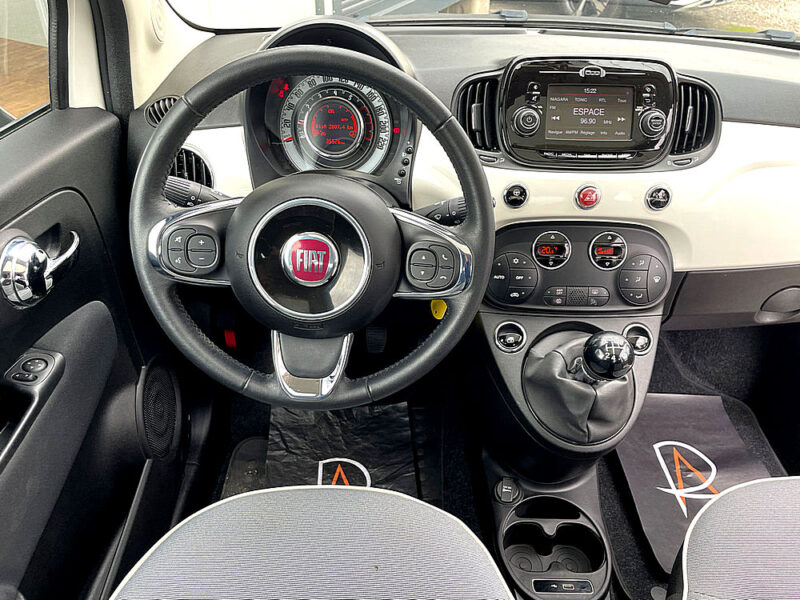 Fiat 500 1.2l 69ch Lounge Toit pano 35.000 km 08/2020