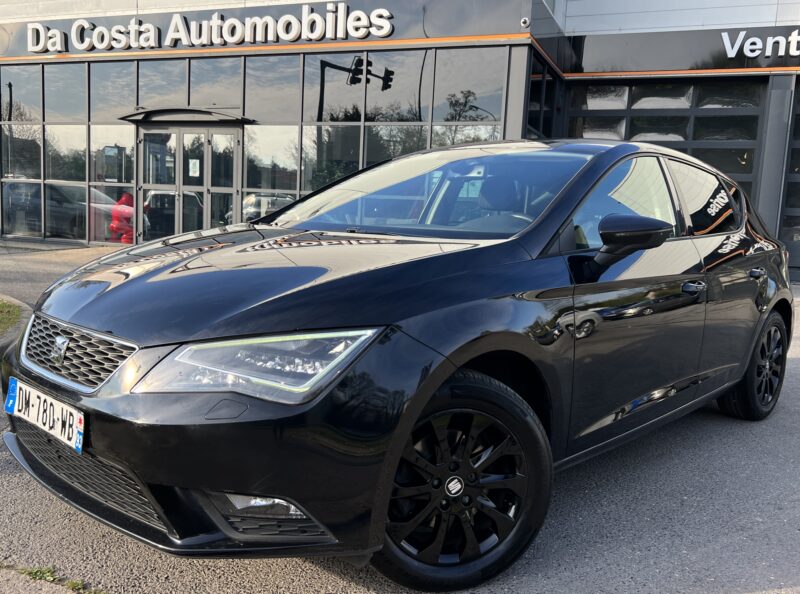 SEAT LEON III 1.6 TDI 105 Cv FULL BLACK / FULL LEDS BLUETOOTH REGULATEUR 5 PORTES - Garantie1an