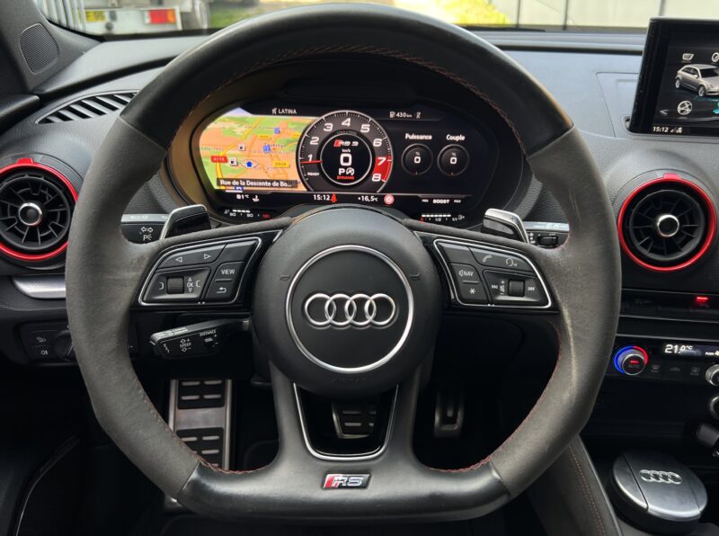 AUDI RS3 SPORTBACK II PHASE 2 SPORTBACK 2.5 TFSI 400 Cv QUATTRO / 1ERE MAIN ORIGINE FRANCE - Garanti