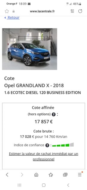 OPEL GRANLAND X 1.6 td 120 cv