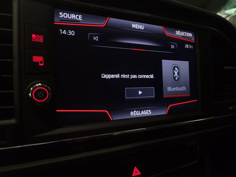 SEAT LEON 1.8 TSI 180cv FR TOIT OUVRANT / APPLE CARPLAY / ECLAIRAGE D'AMBIANCE