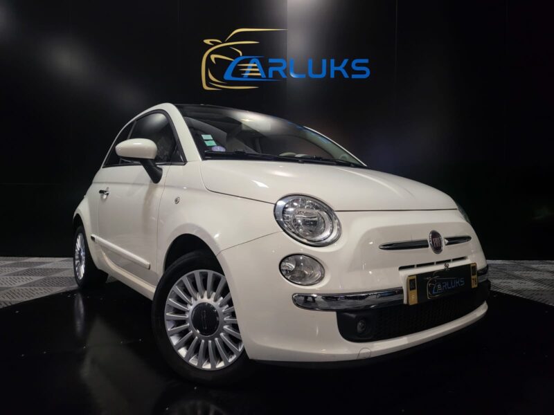 FIAT 500 1.2 8V 69CV LOUNGE STOP AND START 3P // CLIM/BLUETOOTH/TOIT PANORAMIQUE