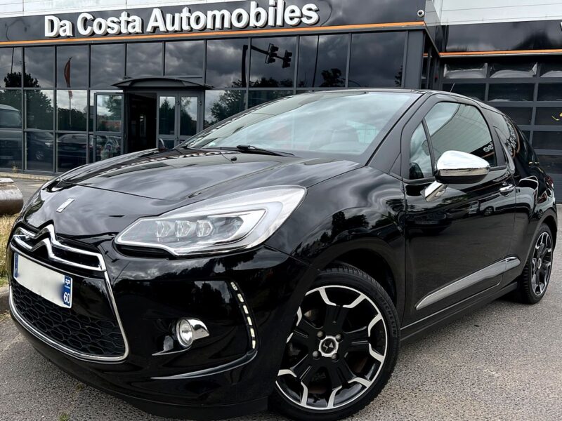 DS CITROEN DS3 PHASE 2 DARK LIGHT 1.2 110 Cv 1ERE MAIN / BOITE AUTO CUIR GPS CAMERA - Garantie1an