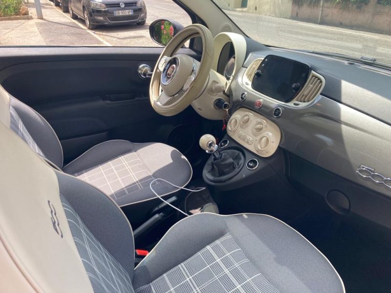 FIAT 500 1.2  69  ch lounge  2019