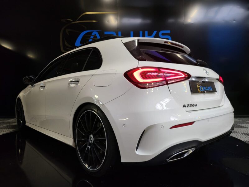 MERCEDES A 220 d AMG LINE 190cv MBUX / ANGLES MORT / BURMEISTER / TOIT OUVRANT / CARPLAY / 1er MAIN