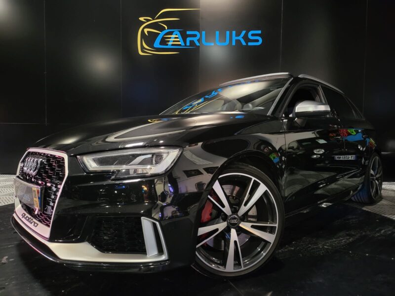 AUDI RS3 SPORTBACK 2.5 TFSI 400cv Quattro S-Tronic 5p // TOIT OUVRANT/SIEGES CHAUFFANTS/KIT CARROSSE