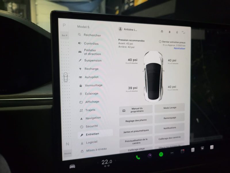 TESLA MODEL S DUALMOTOR 700cv 1ère Main // CONDUITE AUTONOME/HAYON ELECTRIQUE/CLIMATISATION TRI-ZONE