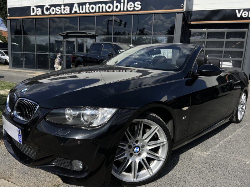 BMW SERIE 3 E93 CABRIOLET 330D 3.0. 6 CYLINDRES 231 PACK M SPORT / CUIR GPS BLUETOOTH - Garantie1an