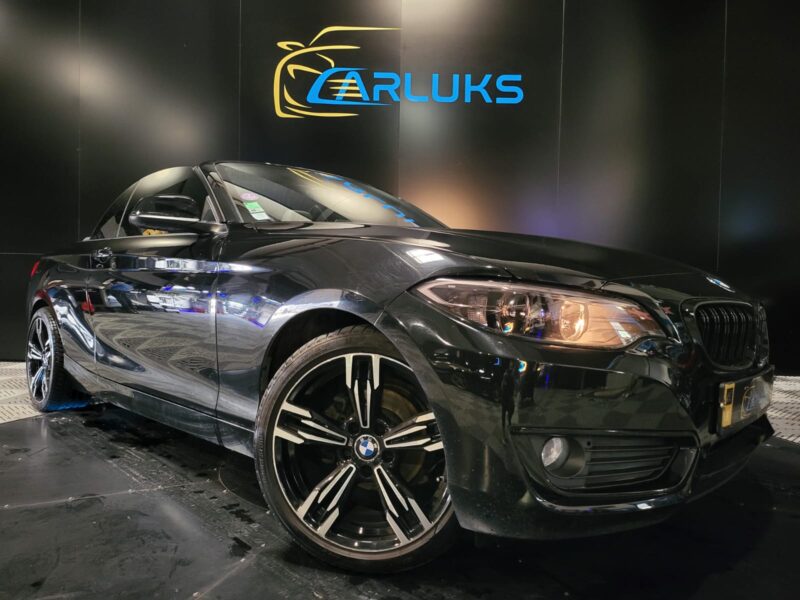 BMW SERIE 2 Cabriolet 218i 136cv Sport BVM6 // OUVERTURE CLAPETS/CAMERA DE RECUL/RADAR-AV-AR