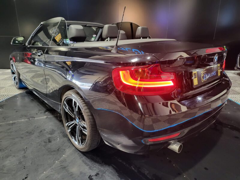 BMW SERIE 2 Cabriolet 218i 136cv Sport BVM6 // OUVERTURE CLAPETS/CAMERA DE RECUL/RADAR-AV-AR