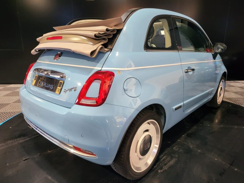 FIAT 500C Cabriolet 1.2 MPi 69cv Spiaggina’58 // CAPOTE ELECTRIQUE/GPS/RADAR-AR