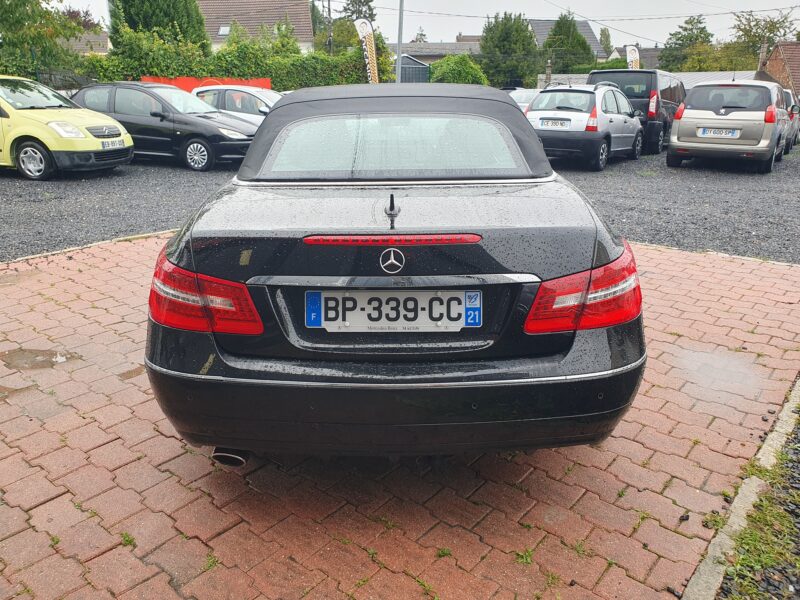 MERCEDES CLASSE E CABRIOLET 2011