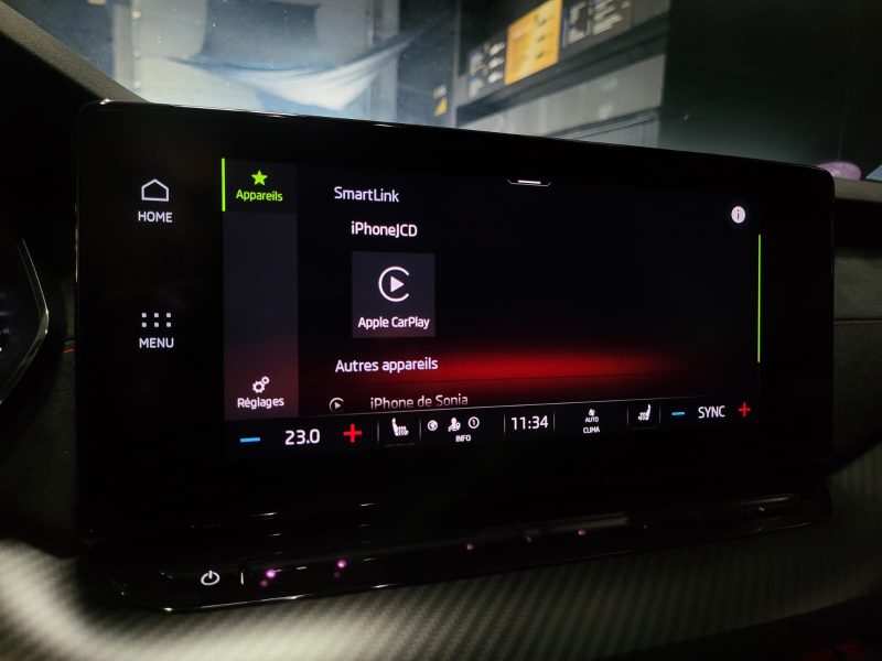 SKODA OCTAVIA RS 2.0 TSI 245cv DSG7 1ère Main // APPLE CARPLAY/CHARGEUR A INDUCTION/CAMERA DE RECUL