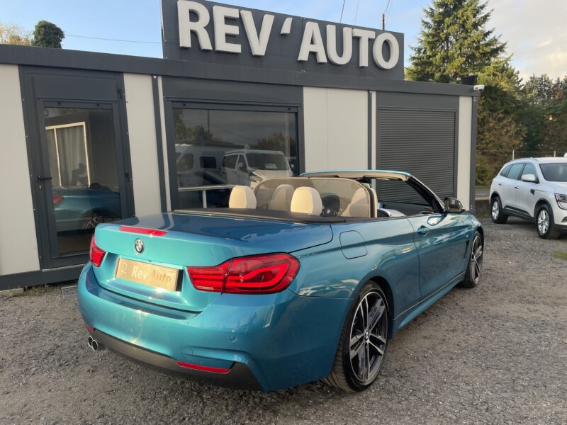 BMW 430dA Cabriolet 258ch M Sport 25.000km volant chauffant/Cockpit/Harman Kardon/Tête haute/Carplay