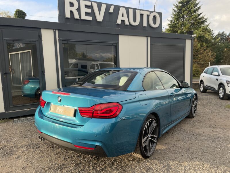 BMW 430dA Cabriolet 258ch M Sport 25.000km volant chauffant/Cockpit/Harman Kardon/Tête haute/Carplay