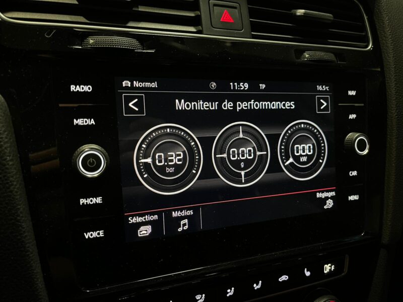 VOLKSWAGEN GOLF VII GTI TCR 2.0 TSI 290cv DSG7 // APPLE CARPLAY/SIEGES CHAUFFANTS/CAMERA DE RECUL