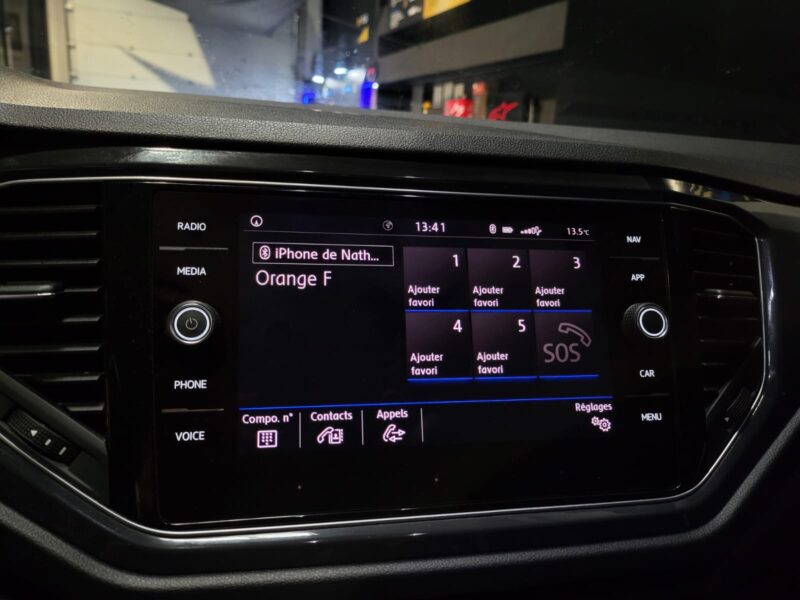 VOLKSWAGEN T-ROC 1.5 TSI 150cv Carat DSG7 1ère Main // APPLE CARPLAY/ANDROID AUTO/CAMERA DE RECUL