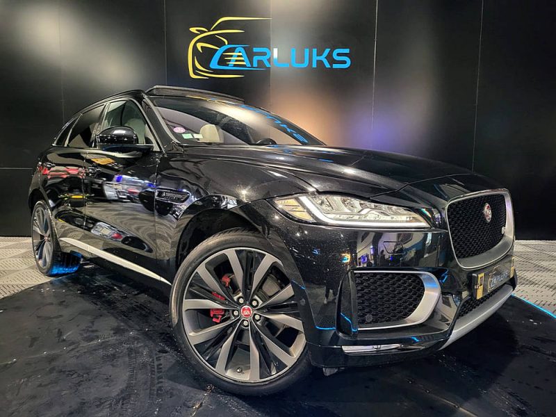 JAGUAR F-PACE 3.0 SCV6 380cv S AWD BVA // TOIT OUVRANT/CAMERA 360°/DETECTION ANGLES MORTS