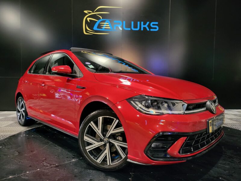 VOLKSWAGEN POLO VI 1.0 TSI 110cv R-Line DSG7 // APPLE CARPLAY/TOIT OUVRANT/CHARGEUR A INDUCTION