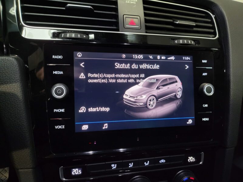 VOLKSWAGEN GOLF VII 2.0 TDI 150cv Carat DSG7 // APPLE CARPLAY/TOIT OUVRANT/CAMERA DE RECUL