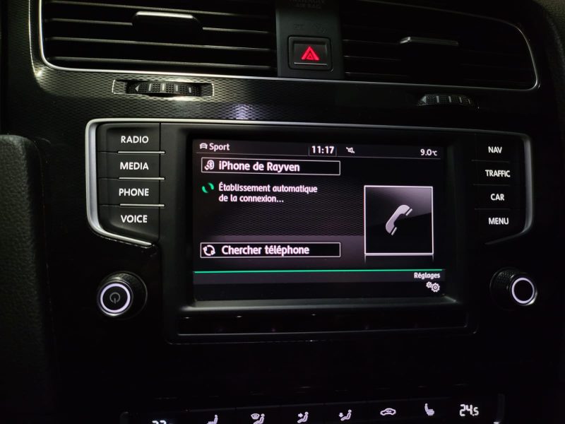 VOLKSWAGEN GOLF VII GTD 2.0 TDI 184cv DSG7 // APPLE CARPLAY/TOIT OUVRANT/SIEGES CHAUFFANT