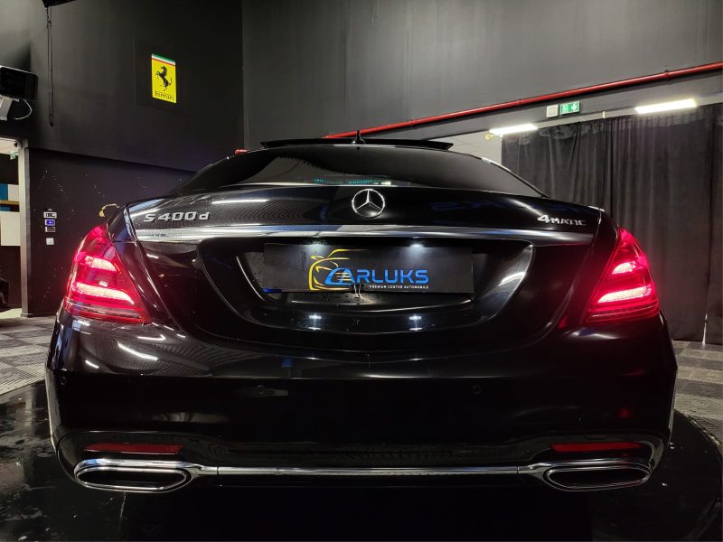 MERCEDES CLASSE S400 d 4-MATIC 340cv LIMOUSINE LONG AMG LINE TOIT OUVRANT / CUIR MARRON SUIVI COMPLE