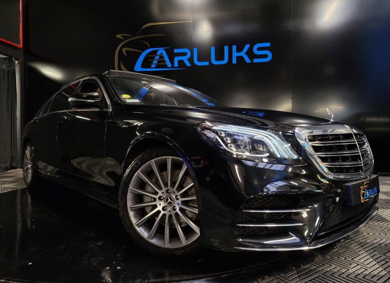 MERCEDES CLASSE S400 d 4-MATIC 340cv LIMOUSINE LONG AMG LINE TOIT OUVRANT / CUIR MARRON SUIVI COMPLE