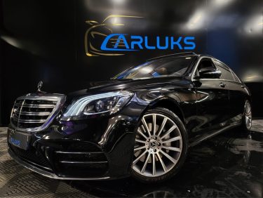 MERCEDES CLASSE S400 d 4-MATIC 340cv LIMOUSINE LONG AMG LINE TOIT OUVRANT / CUIR MARRON SUIVI COMPLE