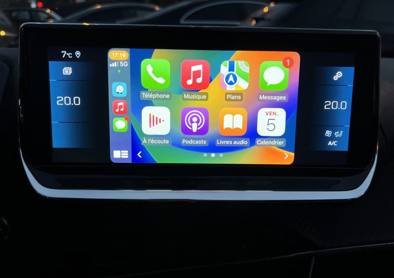 PEUGEOT 208 II ALLURE 1.2 100 Cv COMPTEUR 3D GPS APPLE & ANDROID CLE MAIN LIBRE BVM6 - GARANTIE 1 AN