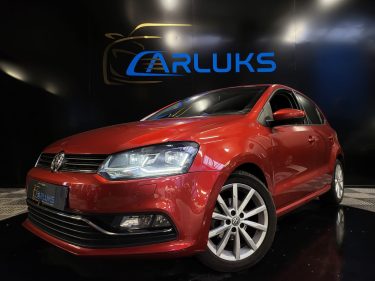 VOLKSWAGEN POLO V 1.2 TSi 90 CARAT 1ER MAIN SUIVI VW FEUX LED / CARPLAY / RADAR AV AR / SIEGES CUIR