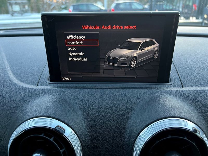 AUDI A3 III PHASE 2 SPORTBACK 1.4 TFSI COD 150 Cv APPLE CARPLAY / CRIT AIR 1 - GARANTIE 1 AN