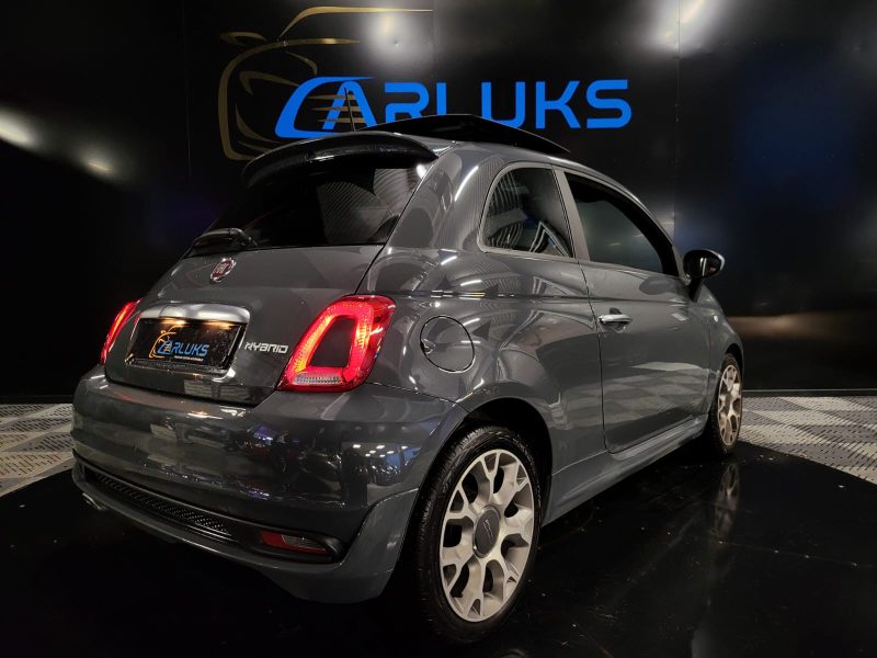 FIAT 500 1.0 Hybrid 69cv ROCKSTAR /TOIT OUVRANT+ CAR PLAY+AIDE AU PARKING/