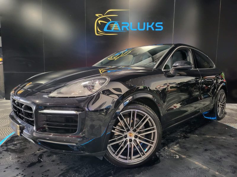 PORSCHE CAYENNE COUPE 3.0 E-Hybrid AWD 462cv TOIT PANO / ECHAPPEMENT SPORT / PACK CHRONO / PACK CARB