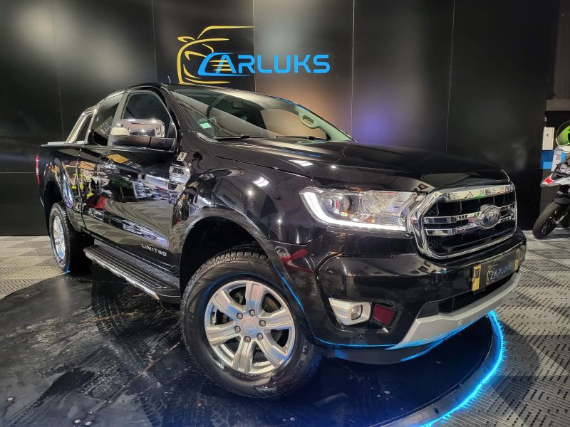 FORD RANGER Super Cabine 2.0 EcoBlue 213cv Limited BVA / CAMERA DE RECUL/SIEGES CHAUFFANT/PHARES FUL