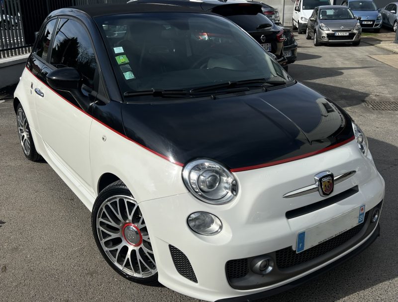 ABARTH 500C  CABRIOLET 1.4 TURBO 160 595 TURISMO BOITE AUTOMATIQUE / CUIR CRIT AIR 1 - GARANTIE 1 AN