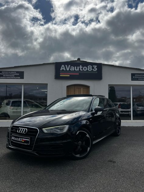 AUDI A3 Sportback 184 CV S-Tronic S Line / Toit Ouvrant / Full Options / Révisée / 4 pneus neufs