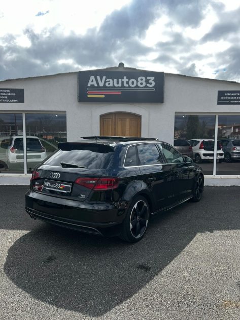 AUDI A3 Sportback 184 CV S-Tronic S Line / Toit Ouvrant / Full Options / Révisée / 4 pneus neufs