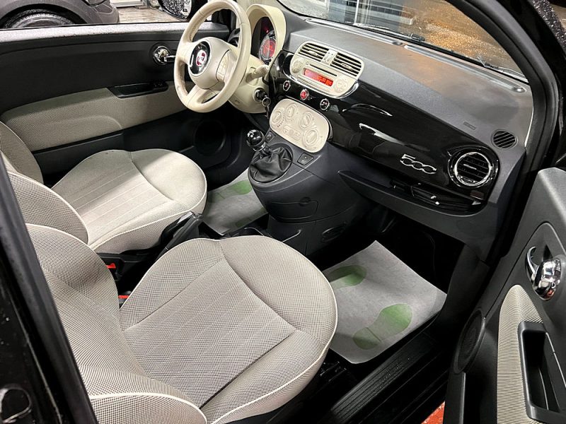 FIAT 500 II LOUNGE 1.2 69 Cv TOIT PANORAMIQUE BLUETOOTH CLIMATISATION CRIT AIR 1 - GARANTIE 1 AN