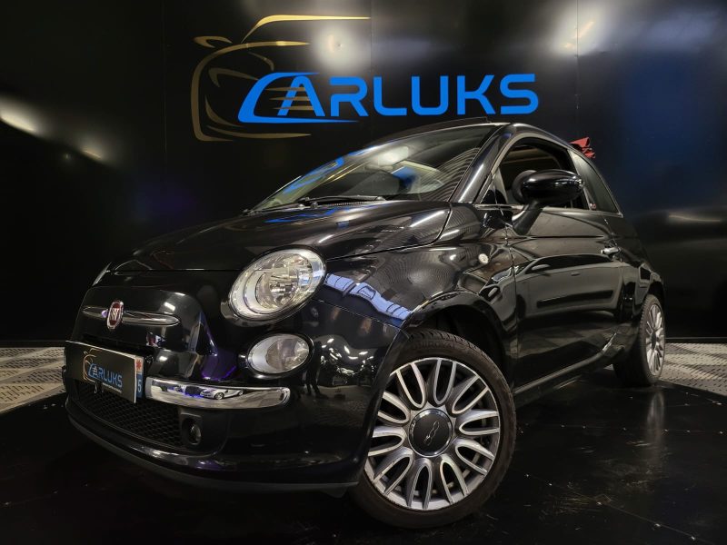  FIAT 500 1.2 8V 69CV LOUNGE CABRIOLET/ SUIVI COMPLET / RADARS DE RECUL/ PACK BICOLORE