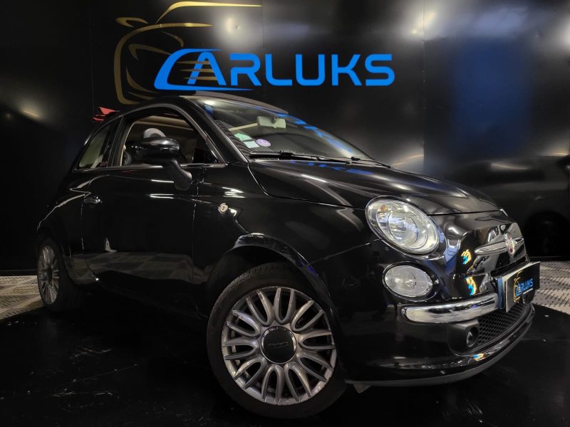  FIAT 500 1.2 8V 69CV LOUNGE CABRIOLET/ SUIVI COMPLET / RADARS DE RECUL/ PACK BICOLORE