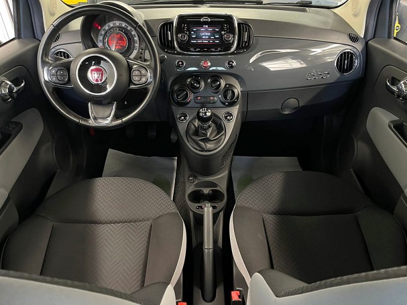 FIAT 500 PHASE 2 LOUNGE 1.2 69 TOIT PANORAMIQUE ECRAN TACTILE BLUETOOTH CRIT AIR 1 - GARANTIE 1 AN